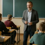 Uczniowie w szkole w Ełku podczas zajęć lekcyjnych