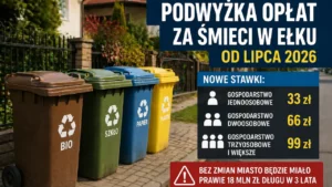 Nowe opłaty za śmieci w Ełku. Zapłacisz więcej, bo system tonie w długach