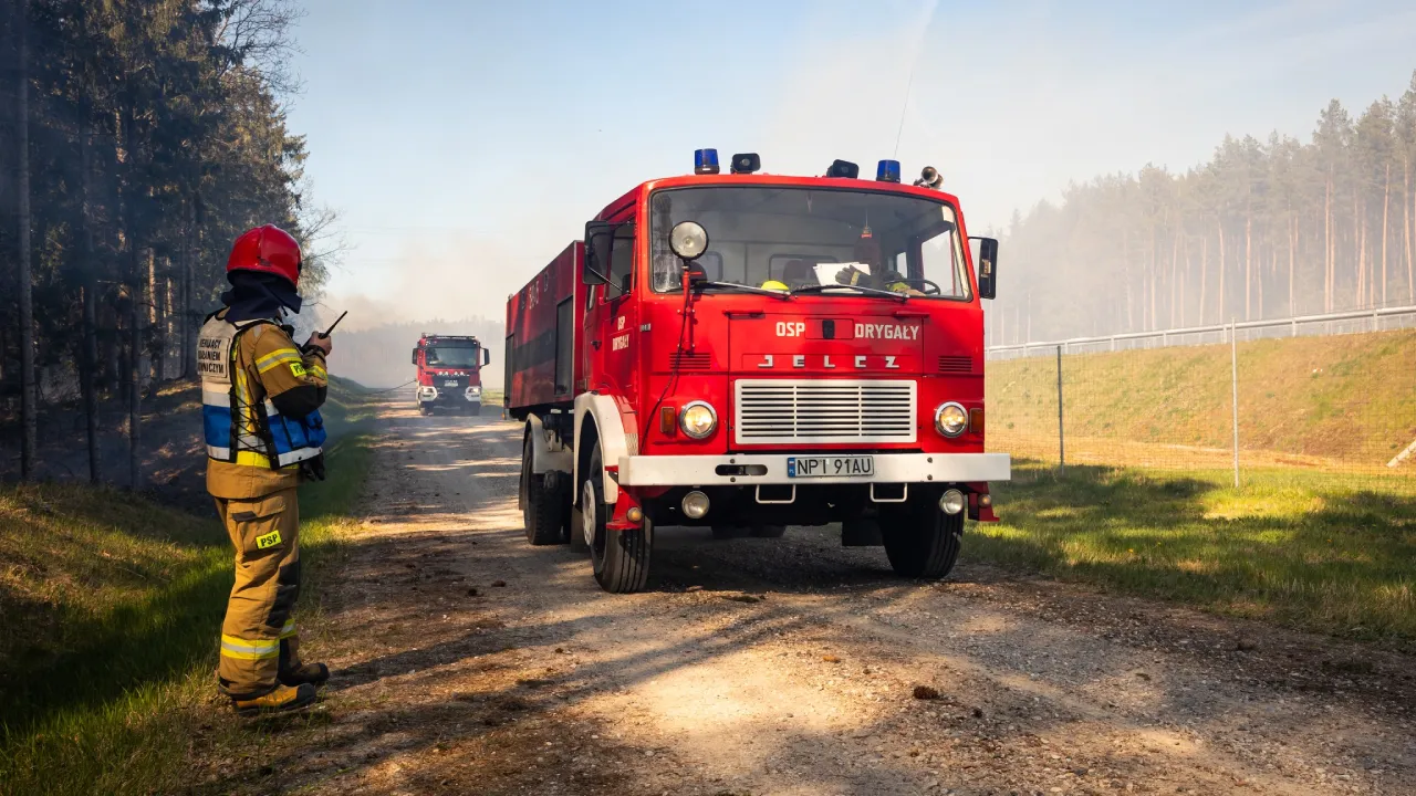 Pożar lasu pod Ełkiem. Ogień objął 6 hektarów, trwało wielogodzinne dogaszanie